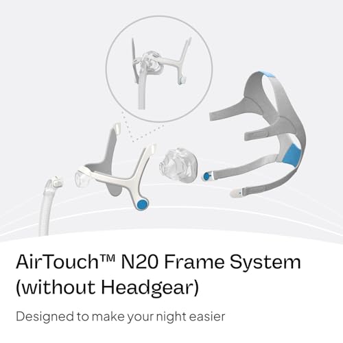 Image of Resmed AirTouch N20 for Her - Premium CPAP Accessories, Including Nasal Cushion, Elbow & Frame System - Headgear Not Included - Medium