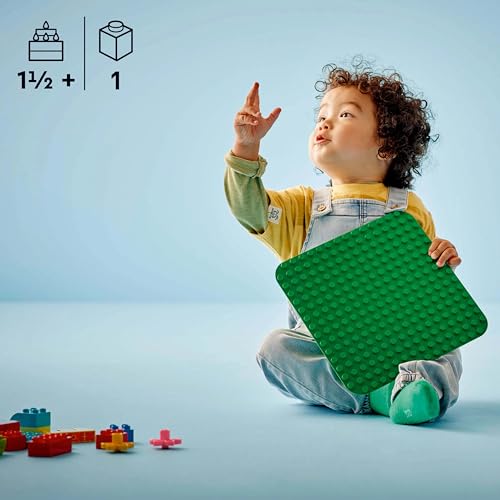 LEGO DUPLO Bauplatte in Grün – Montessori Spielzeug für Jungen & Mädchen ab 1 Jahr – Baumodell für Kleinkinder zum Bauen und Ausstellen… – Ansicht 6