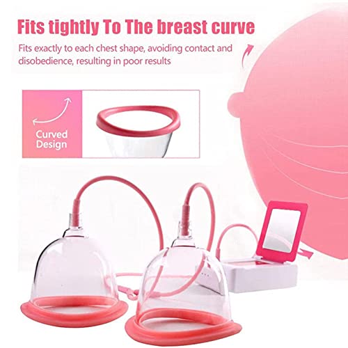 Massage Electric Breast Electric Chest Massager, Anti-Sagging Firming Breast Blood Circulation, USB Bust Lift Enhancer Massager Machine Home Breast Care Device (C-Cup)2