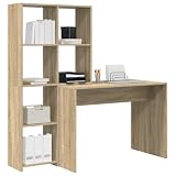 vidaXL Escritorio con Estante Roble Sonoma 138, Mueble rinconero Compacto para Estudiantes