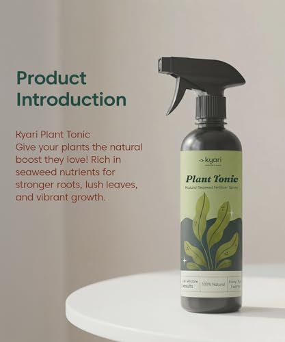 Image of Kyari Plant Tonic 250 ml - Organic Bio-Stimulant & Plant Growth Booster for Indoor & Outdoor Plants - Liquid Plant Food for Home Garden - 100% Natural for Plant Parents
