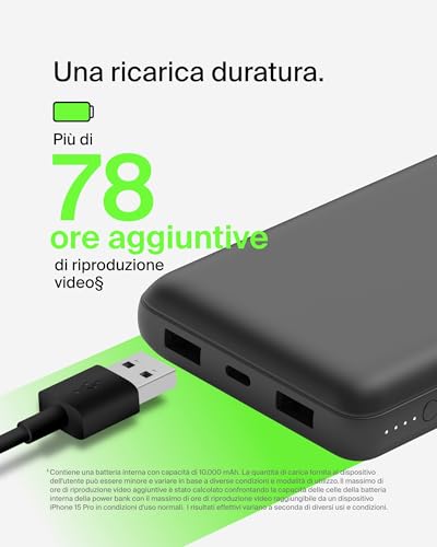 Belkin Bpb012Btbk Powerbank 20000 Mah Nero - 3