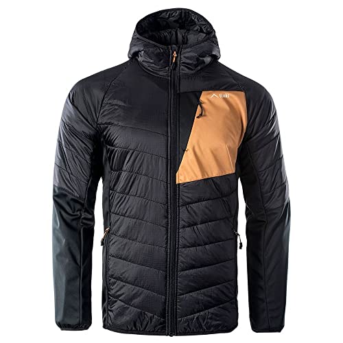 Camiseta de senderismo negra Milky para hombre talla única transpirable