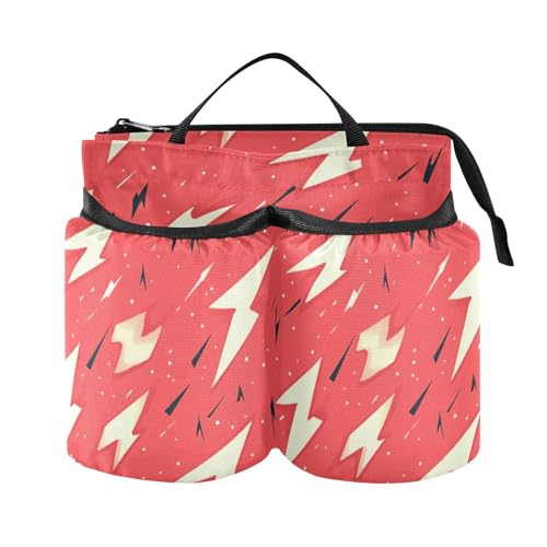 Drink Holder Travel Folding Lightning Mixed Pattern Attachment Cup Holder Travel Gifts for Travelling Women Men