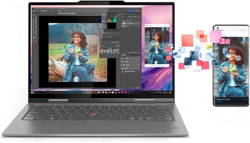 Image of Lenovo ThinkPad X1 2-in-1 Gen 10 Aura Edition Laptop with Intel Core Ultra 7 255U Processor, 14 inch WUXGA Touchscreen Display, 16GB LPDDR5X-8400MT /s, 1TB SSD, FHD Cam, and Win 11 Pro