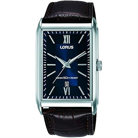 Lorus Mens Analogue Classic Quartz Watch with Leather Strap RH911JX9 Cover