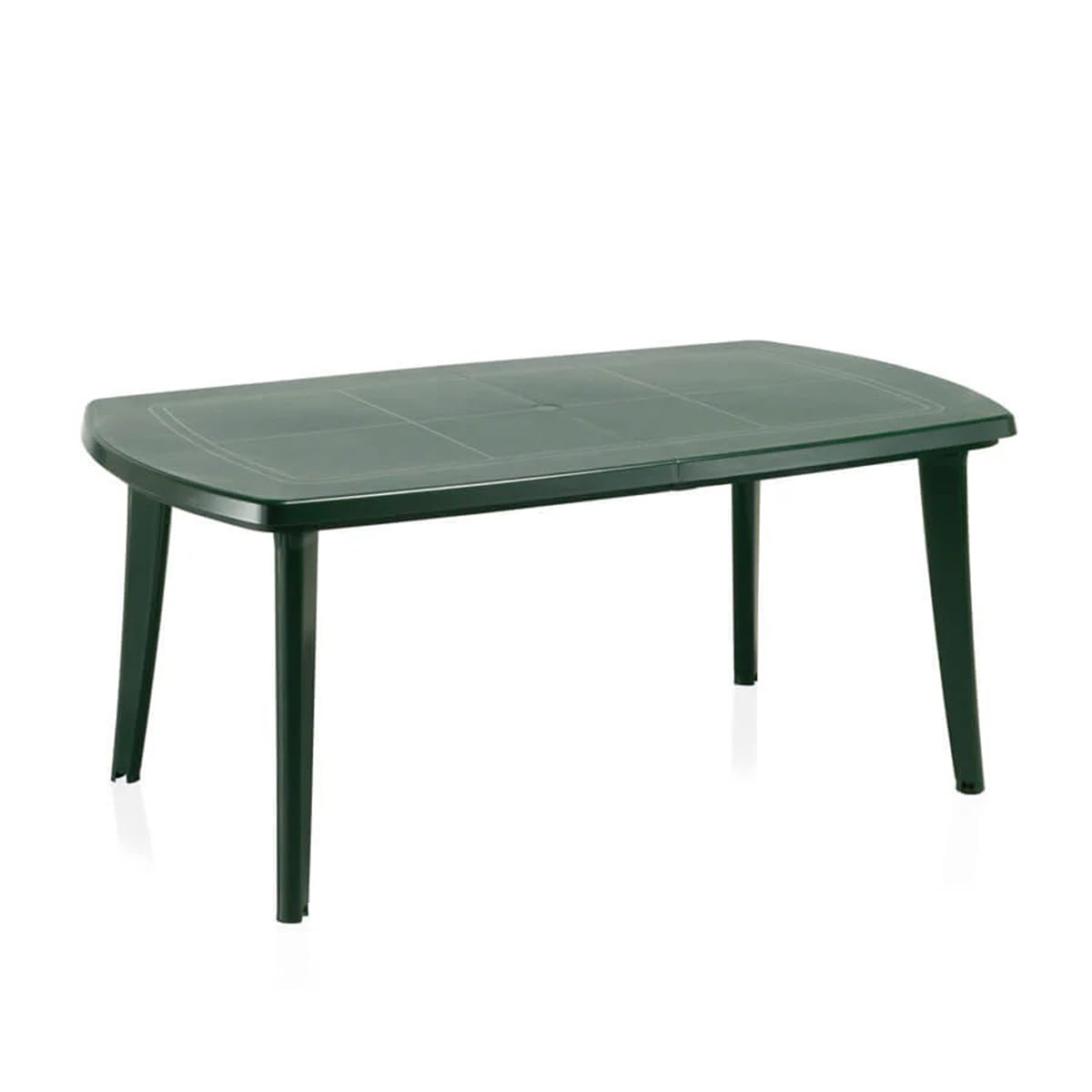 SP Berner Shaf - Atlantic | Mesa Jardin Extensible de Color Verde | Fabricado en España con Materiales Reciclados
