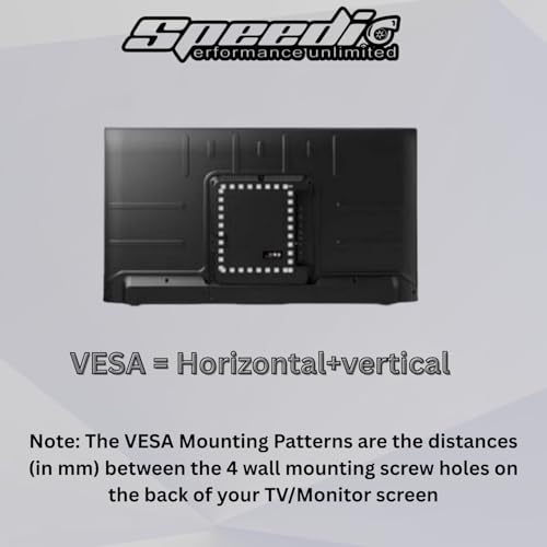 Image of Speedio Universal Fixed Wall Mount Bracket | Fixed Stand for 14-26 Inch LED, LCD, Smart TV & Computer Monitor | up to VESA 75 x 75mm, 100 x 100mm, Capacity 15Kgs /33lbs. (1)
