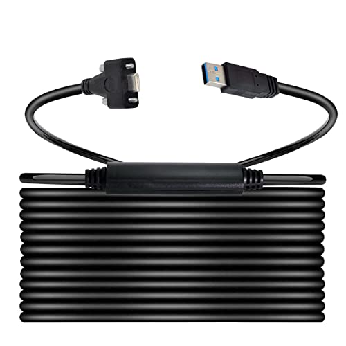CY Cable USB-C USB 3.1 Type-C Dual Screws Locking to Standard USB3.0 Data Cable Mount Type for Camera Recorder