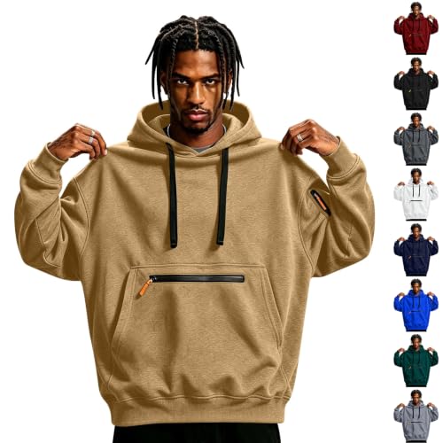 Elneeya Tactical Hoodie for Men Oversized Work Out Casual Fall Sweatshirts - image 1