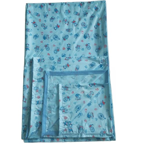 Image of Mothers Choice King Waterproof PVC Plastic Mattress Protector /Bed Protection Sheet for Baby and Adult, 95 x 73 Inches - Pack of 1, Blue