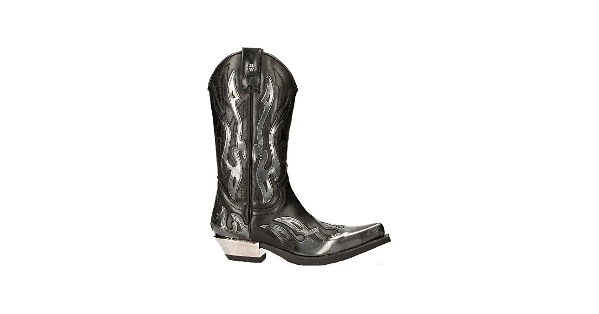 【GW限定】FIRSTRUST ROMEO BONE VESTBLACKサイズM New Rock Boots M-106-VS1 Unisex Metallic Black Vegan Leather