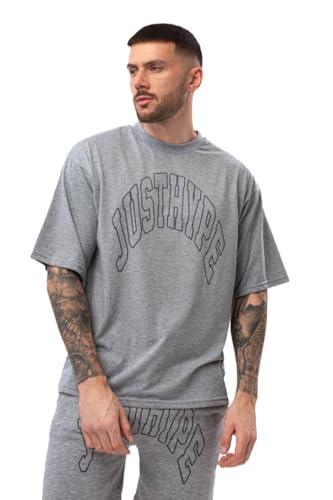 T-Shirt Grey Marl College Hype haut mode homme tendance streetwear col rond gris