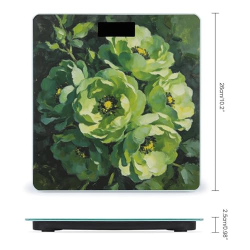 Báscula Digital Green Flowers para Peso Corporal hasta 180 kg miniatura 2