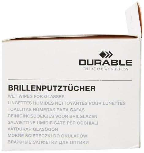 Durable Brillenputztücher, feucht, 100 Stück, 585302