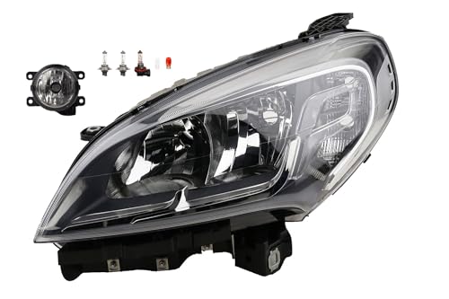 Johns, Faro izquierdo apto para Fiat Doblo 12/14 m LWR Blink. Caja de carga combinada + faros antiniebla + bombilla
