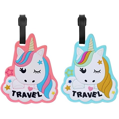 Etiquetas de Identificación de Equipaje Unicornio Cover