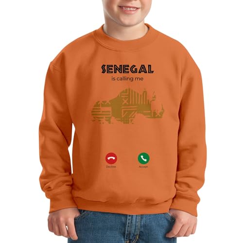 Sweatshirt enfant Sénégal multicolore pull à capuche mode junior - 2