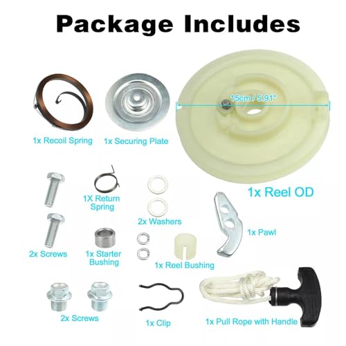 FZJDSD Recoil Pull Cord Starter Kit fit for Polaris Magnum 325 330 425 500 Scrambler 400 500 Sportsman 300 335 400 450 500 570 Trail-Blazer 250 330 400 Trail-Boss 325 330 Xplorer 300 400 3090085 miniatura 2