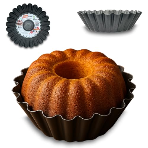 ARCA, Teglia 24 cm per Forno, Antiaderente e Adatta alla Lavastoviglie, in Alluminio, Forma Margherita, Made in Italy