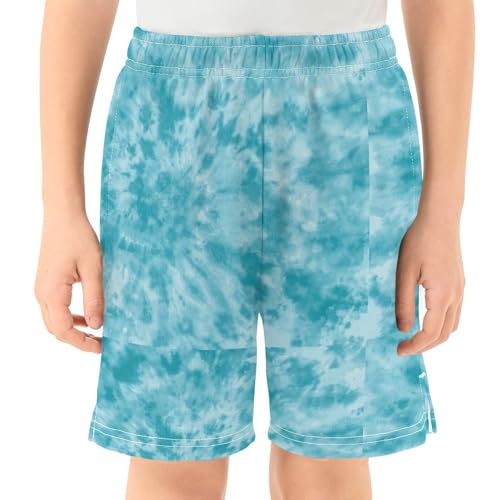 Boys Athletic Shorts Basketball Shorts Mint Tie Dye Teens Hiking Gym Shorts with Pocket for Outdoor Activity2