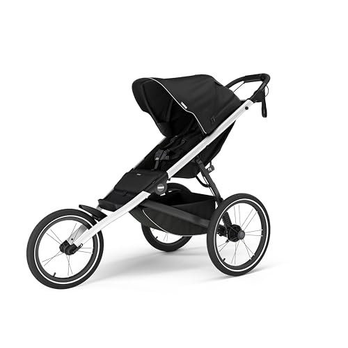 Thule Glide 3 Single Child All-Terrain & Jogging Stroller, Lightweight, air-Filled Tires, Twist Hand Brake, Fixed Front Wheel