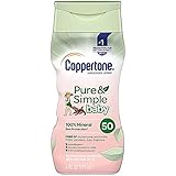 Coppertone Waterbabies - Pure & Simple Baby Mineral Based SPF 50 Lotion, 6 Oz (CT00623)