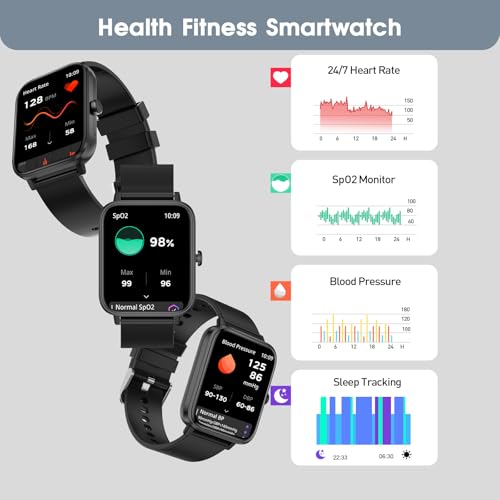 Fttmwtag Smart Watch For Android Iphone-Call Receive/Dial/Read Message/Ai Control-1.83 Inch Hd Screen-Ip67 Waterproof Fitness Smartwatch-Blood Pressure/Heart Rate/Spo2/Sleep Monitor-Sport Tracker For Women Men thumb #5