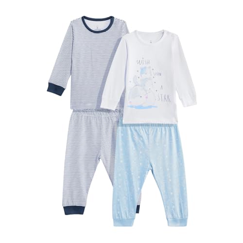 Image of Mothercare Girls Autumn Charm Printed Full Sleeve 4-Piece Top and Pyjama Set