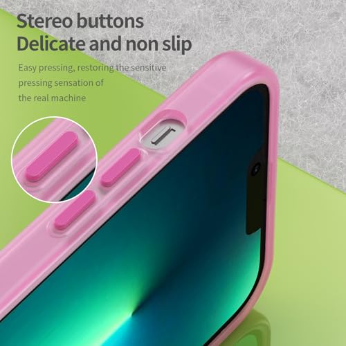 Coque iPhone 13 Pro Max rose compatible MagSafe avec protège-écran mat - 6