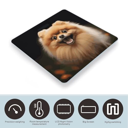 Báscula Digital de Baño Pomeranian con Plataforma Amplia miniatura 3