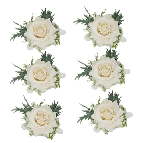 Accessoires de mariée en soie fine avec fleur de rose faite main