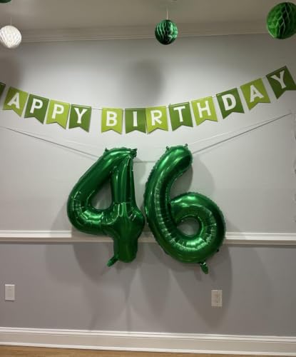 Image of 0 Balloon 40 inch Dark Green Number Balloons for 10th Birthday Decoration | Saturated Color, Large 40 in, With Inflation Straw & Hanging Hole, For Back-To-School Season, Forest Picnic Party, Christmas