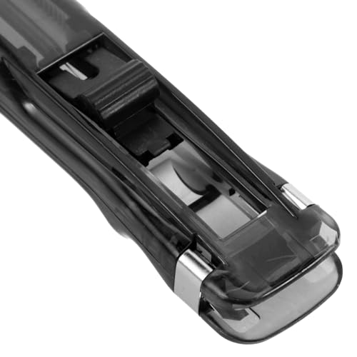 Image of Housoutil Binder Clip Stapler, 5pcs Mini Push Stapler Clips Dispenser with Paper Clamp Refills, Portable Handheld Binder Clam for Office Document Organization