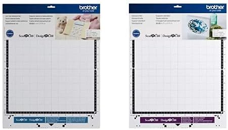Brother - Alfombrilla adhesiva de baja adherencia (12.0 x 12.0 in), CAMATLOW12, 12.0 x 12.0 in y alfombrilla estándar 12.0 x 12.0 in, CAMATSTD12,