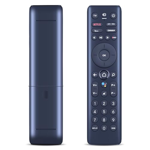 WKOLF T4HIU2210/37KA Télécommande de remplacement pour SFR Connect TV V3 T4HIU2210/37KA, streamer GEN8 HOT, tech4home