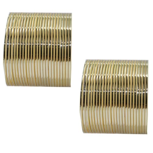 NMII Plain Metal Bangles Set For Women and Girls with Glossy Finished Design