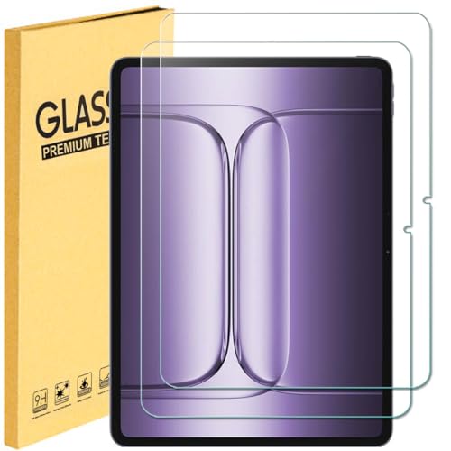 MUBUY-GOL 2-Pack Tempered Glass Screen Protector for 2025 Oneplus pad GO2 Tablet 12.1 Inch 9H Hardness Anti-Scratch, Ultra HD Clear Bubble-Free
