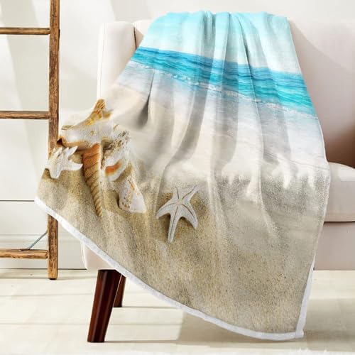 50% Off JAWO Beach Throw Blanket - Cozy Microfiber Flannel