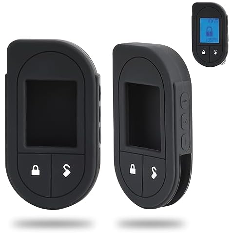 Jawfait Remote Case for Viper, Soft Silicone Car Key Case Shell, Protective Fob Cover with Button, Non-Toxic Keyless Entry Remote Control Replacement for Viper #4706 5706 7351V 7752V 7756V Cover