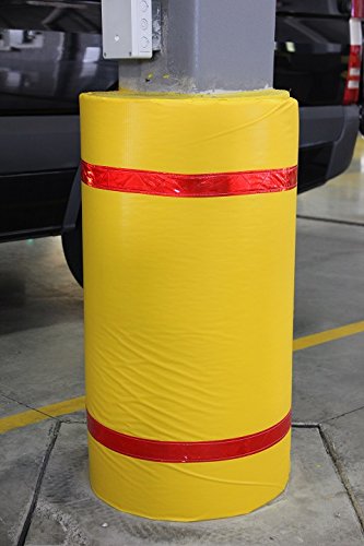 InnoplastSoft Padded Column Wrap 44" x 36" (Black Red Tape)
