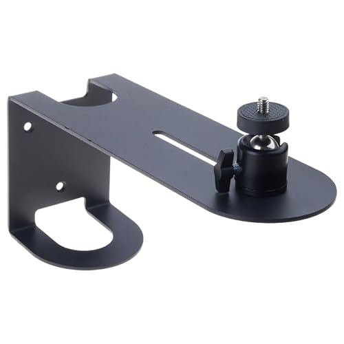 Ljmyy Adjustable Height Projector Mount Bracket Full Motion 360 Rotate ABS Metal Design Easy Installation for Home Theater Off
