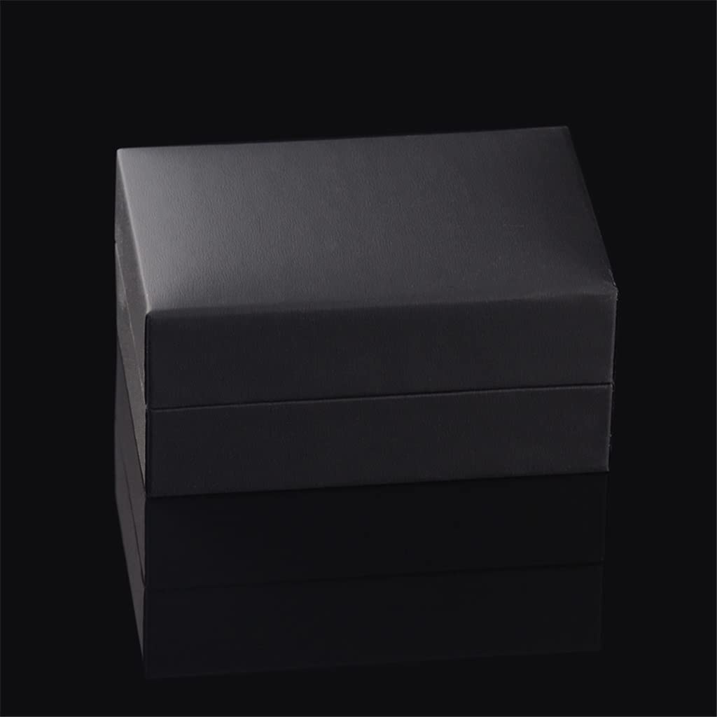 Joyero clásico Retro, 1 Pieza, Negro, Estuche para Guardar Gemelos, plástico, Papel Especial, Regalo para Mujer.