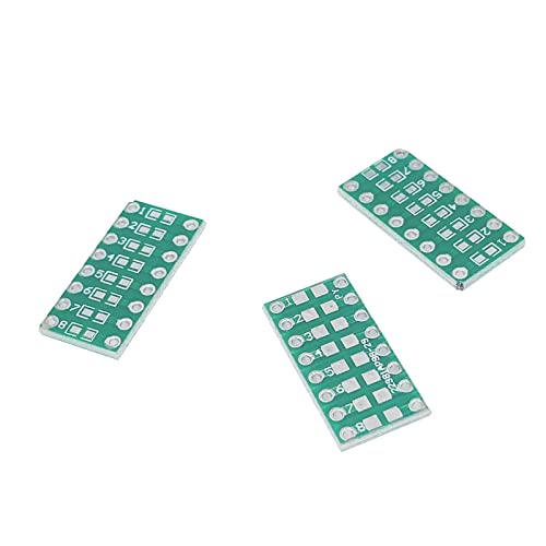 Cermant 50pcs SMD 0402/0603/0805 to DIP Adapter Plate Converter and Breakout Board SMT DIP Adapter Converter Pinboard(0402/0603/0805 to DIP)
