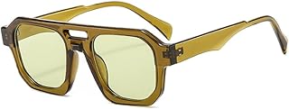 Double Beam Sunglasses for Men Fashion Square Sun Glasses Women Outdoor Driving Goggles UV400 Mirror - MUTYNE