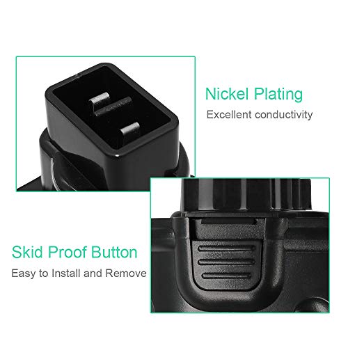 2 Pack 3.6Ah Ni-MH for Dewalt 12v Battery XRP DW9071 DW9072 DC9071 DE9037 DE9071 DE9072 DE9074 DE9075 Replacement for Dewalt 12 Volt Battery Cordless Power Tool