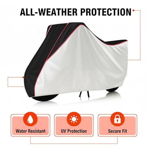 Image of Stylish Water Resistant Scooty Body Cover Compatible with Access 125 & All Models | UV Protection, Dustproof, Heat Resistant, Two Wheeler | New All Weather Protection, Dust & Rain