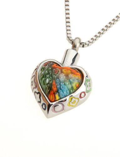 Urns UK joyería Ash Colgante Chelsea Diseño 12 con Cadena Acero