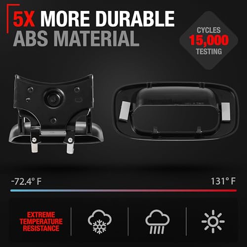 Tailgate Handle Assembly & Bezel - Compatible with 999-2007 Chevrolet Silverado 1500, 2500, 3500; 1999-07 GMC Sierra 1500, 2500, 3500 (Classic, HD, HD Classic) - Smooth Black - OEM 15228539, 15997911