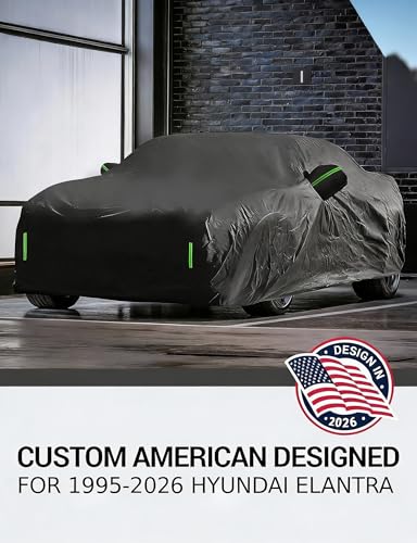 Image of Proadsy Custom Fit 1995-2026 Hyundai Elantra Car Cover Waterproof Outdoor | UV-Blocking Waterproof With Soft Lining Prevents Leaks & Scratches. Perfect For Sunny, Snowy Outdoor Parking, Garage Storage